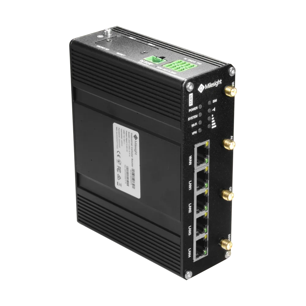 Router Industrial 4G Milesight MS-UR35-L04EU-G-P-W Cat 4