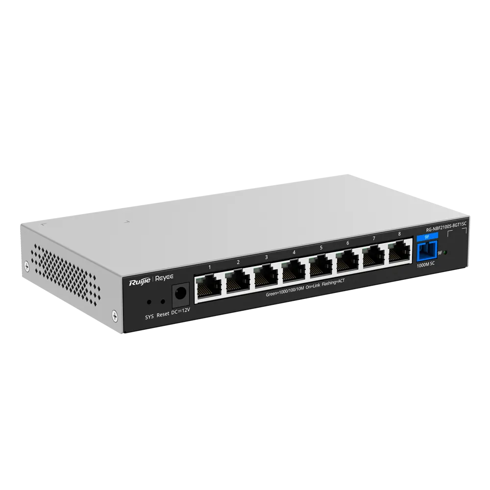 Switch Cloud RG-NBF2100S-8GT1SC 8 Puertos Gigabit + SFP