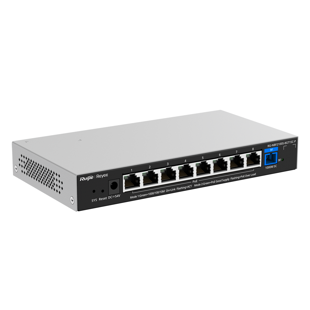 RG-NBF2100S-8GT1SC-P - Switch L2+ 8P PoE Cloud - Imagen 3