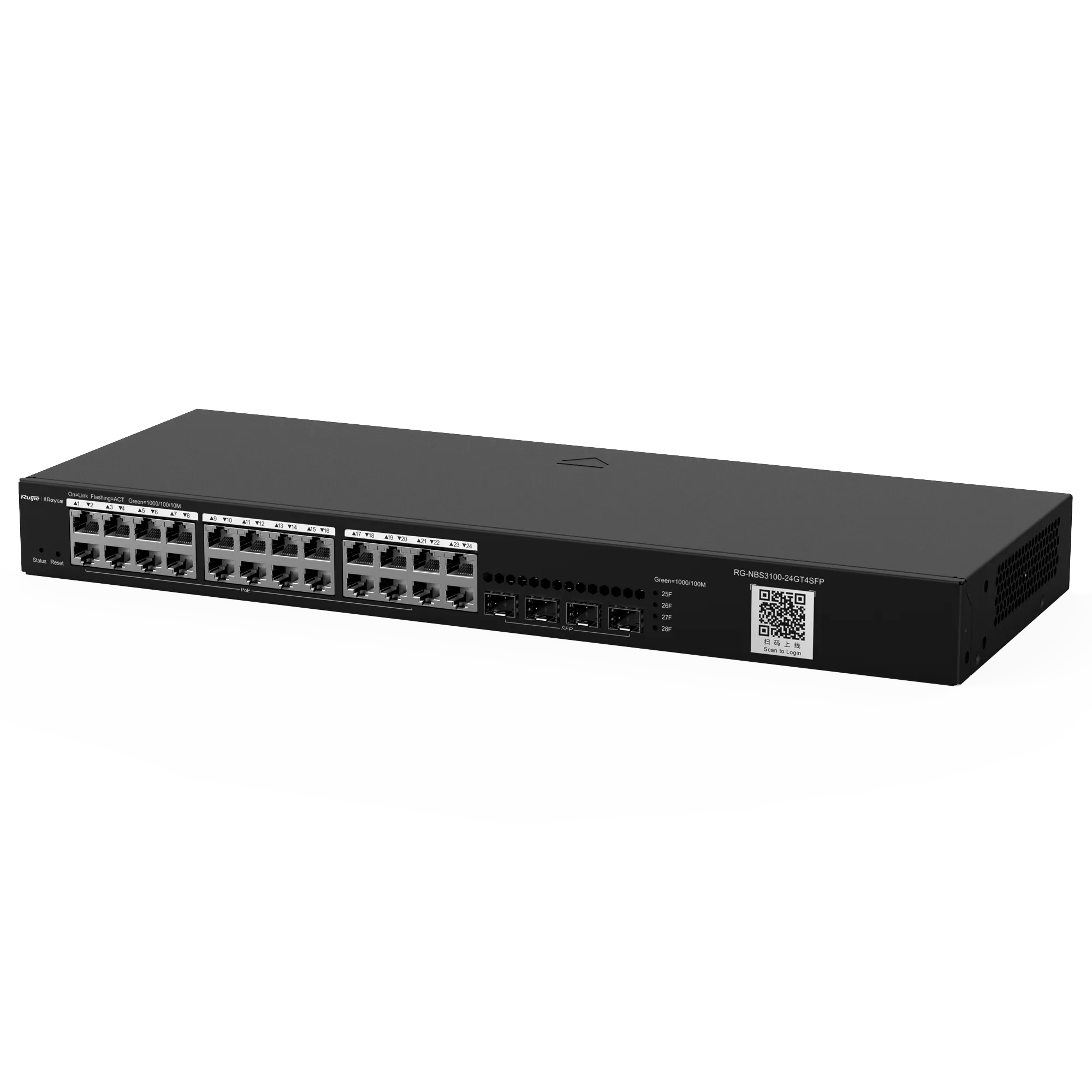 Switch RG-NBS3100-24GT4SFP L2+ 24 Puertos Gigabit 4 SFP