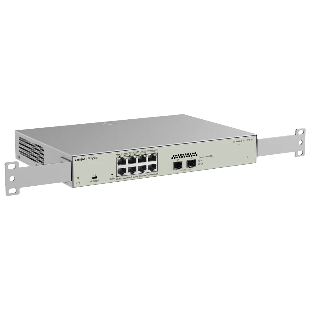 Switch PoE Ruijie RG-NBS3100-8GT2SFP-P-V2 8 Puertos Gestionado