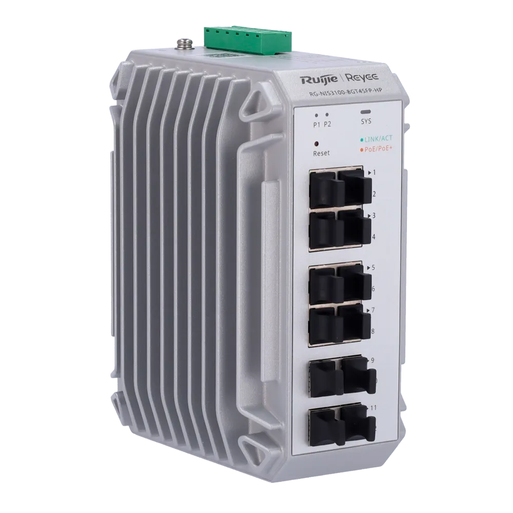 Switch Industrial PoE Gestionable RG-NIS3100-8GT4SFP-HP