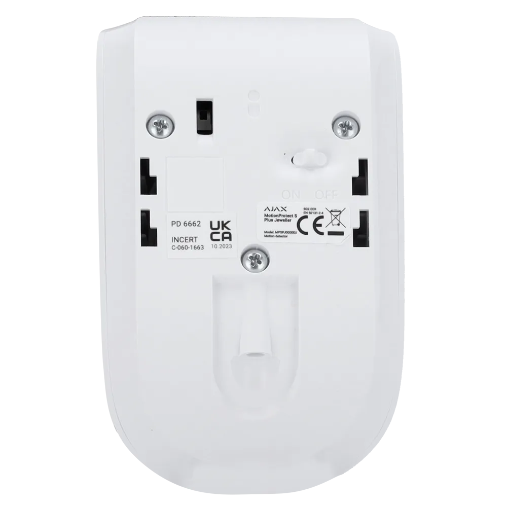 Detector PIR AJ-MOTIONPROTECTPLUS-S-W Ajax Doble Tecnología