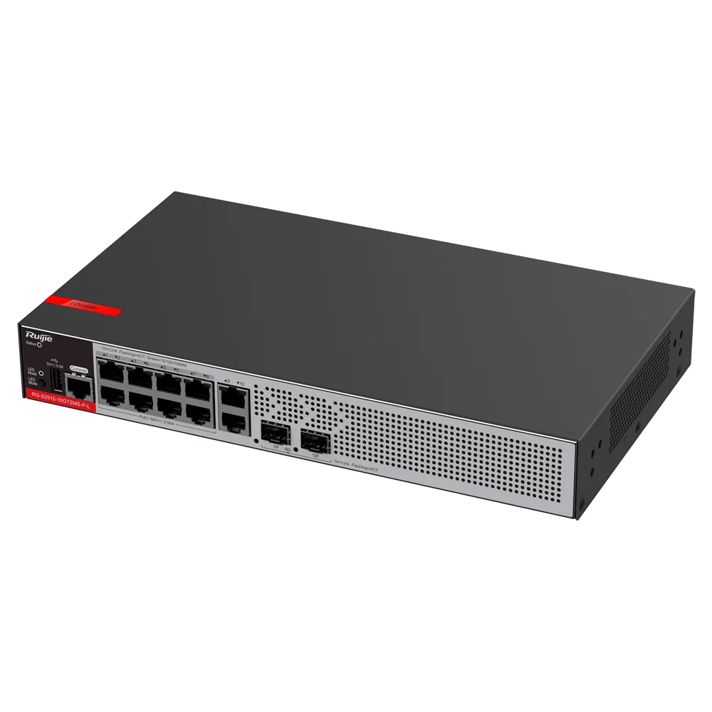 Switch Gigabit PoE Gestionable RG-S2915-10GT2MS-P-L Ruijie