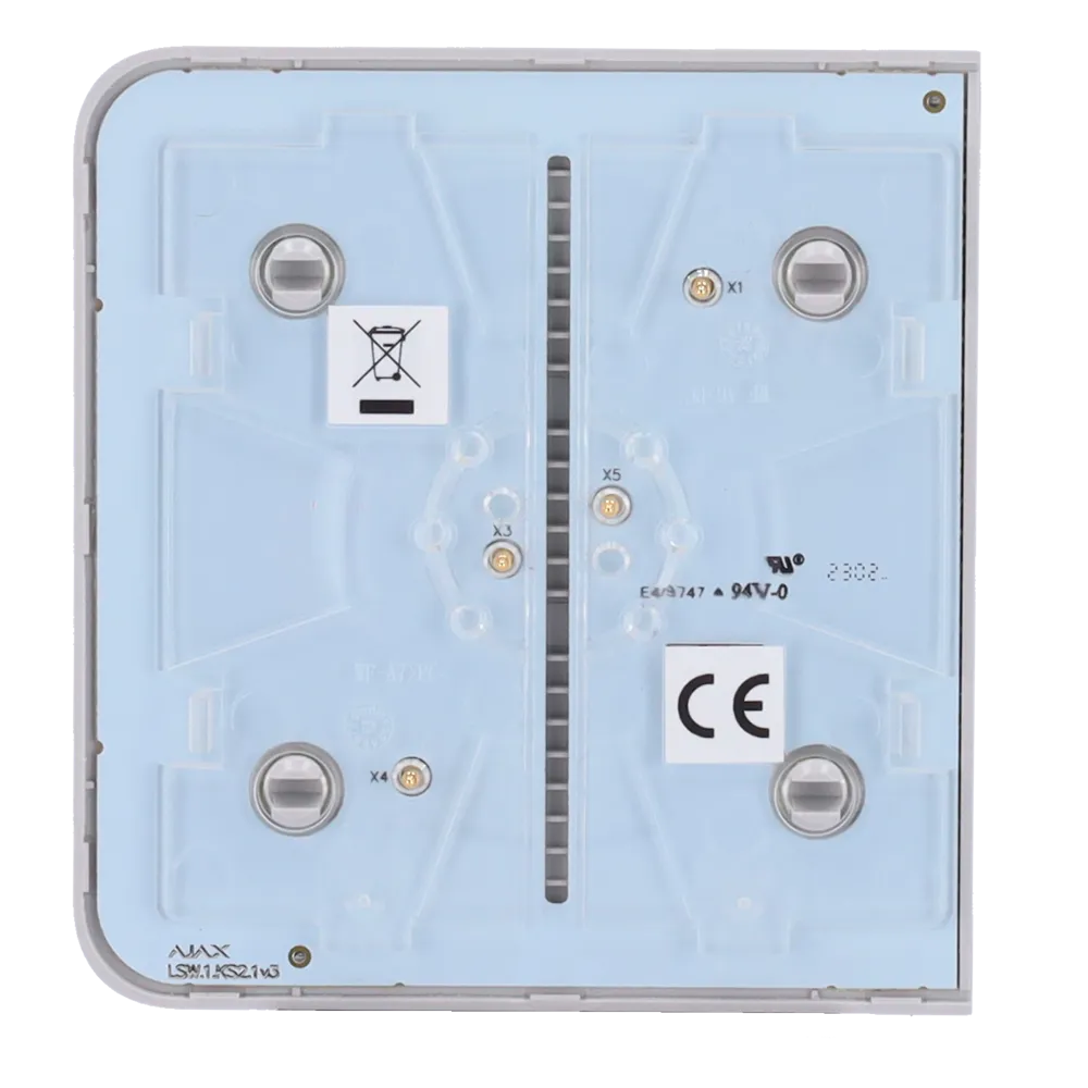 Interruptor Inteligente AJAX AJ-SIDEBUTTON-1G2W-FOG Niebla