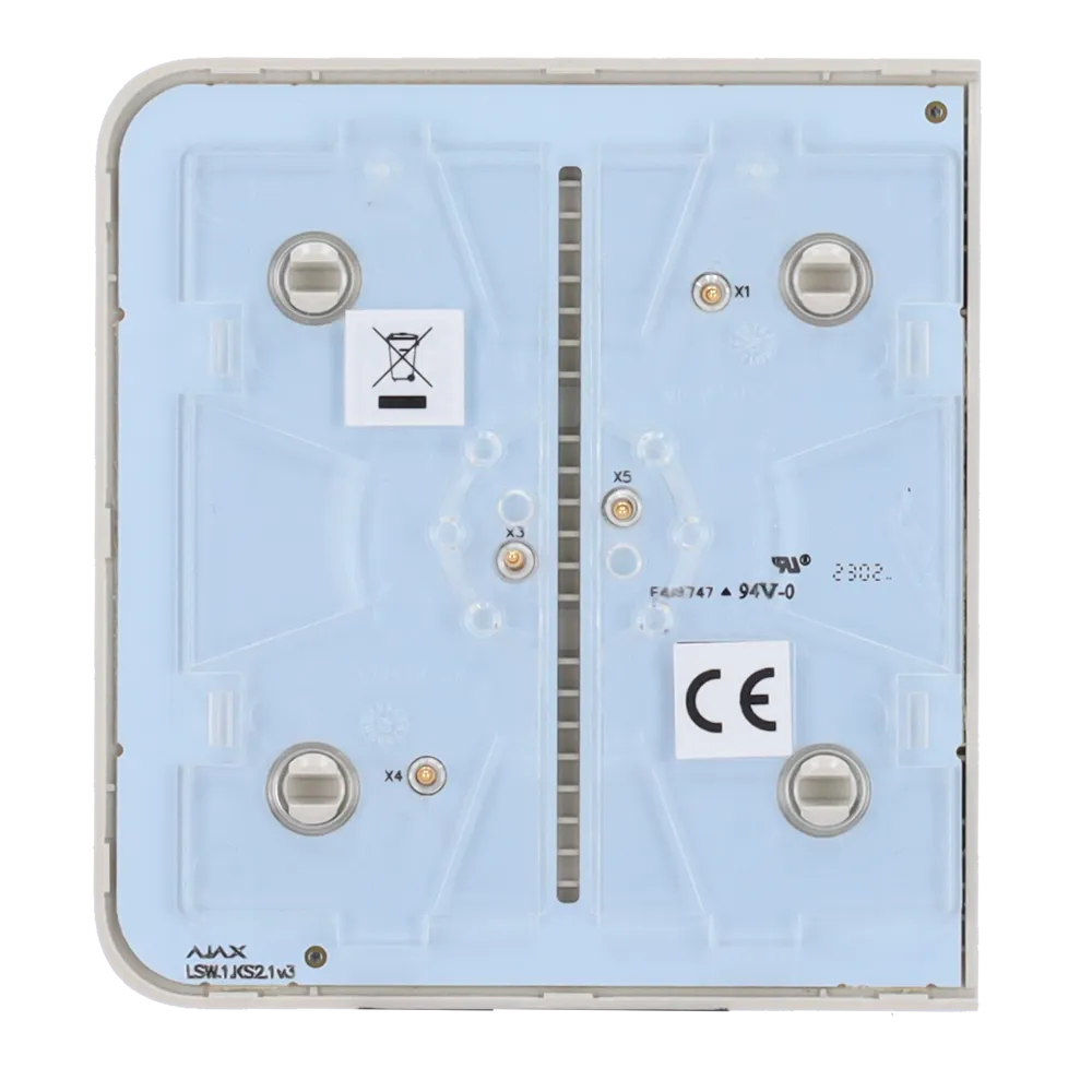 Ajax SideButton AJ-SIDEBUTTON-1G2W-OYS Panel Táctil Ostra