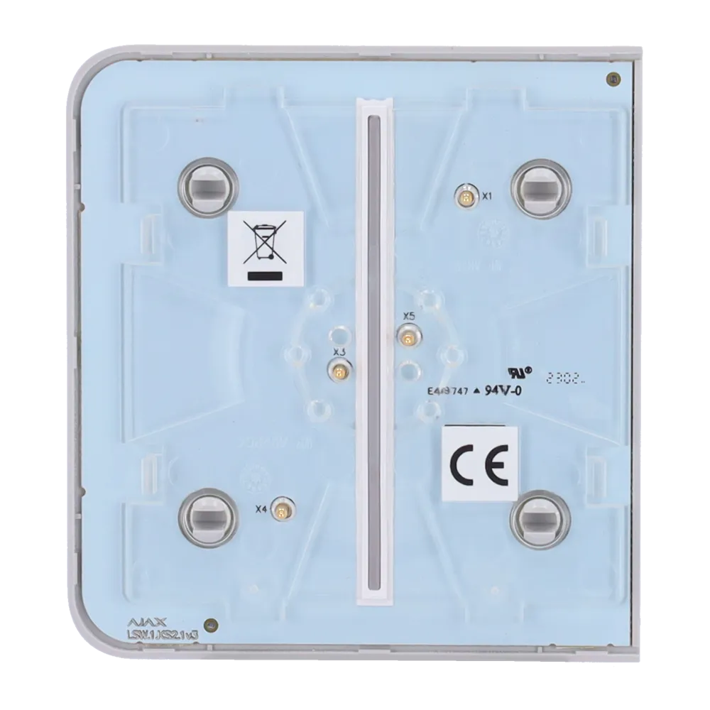 AJ-SIDEBUTTON-2G-FOG Panel Táctil Doble Ajax Niebla