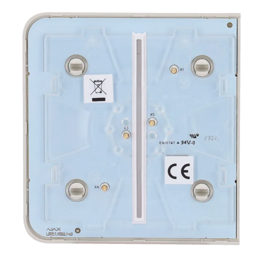 Panel Táctil Doble AJAX AJ-SIDEBUTTON-2G-OYS Ostra