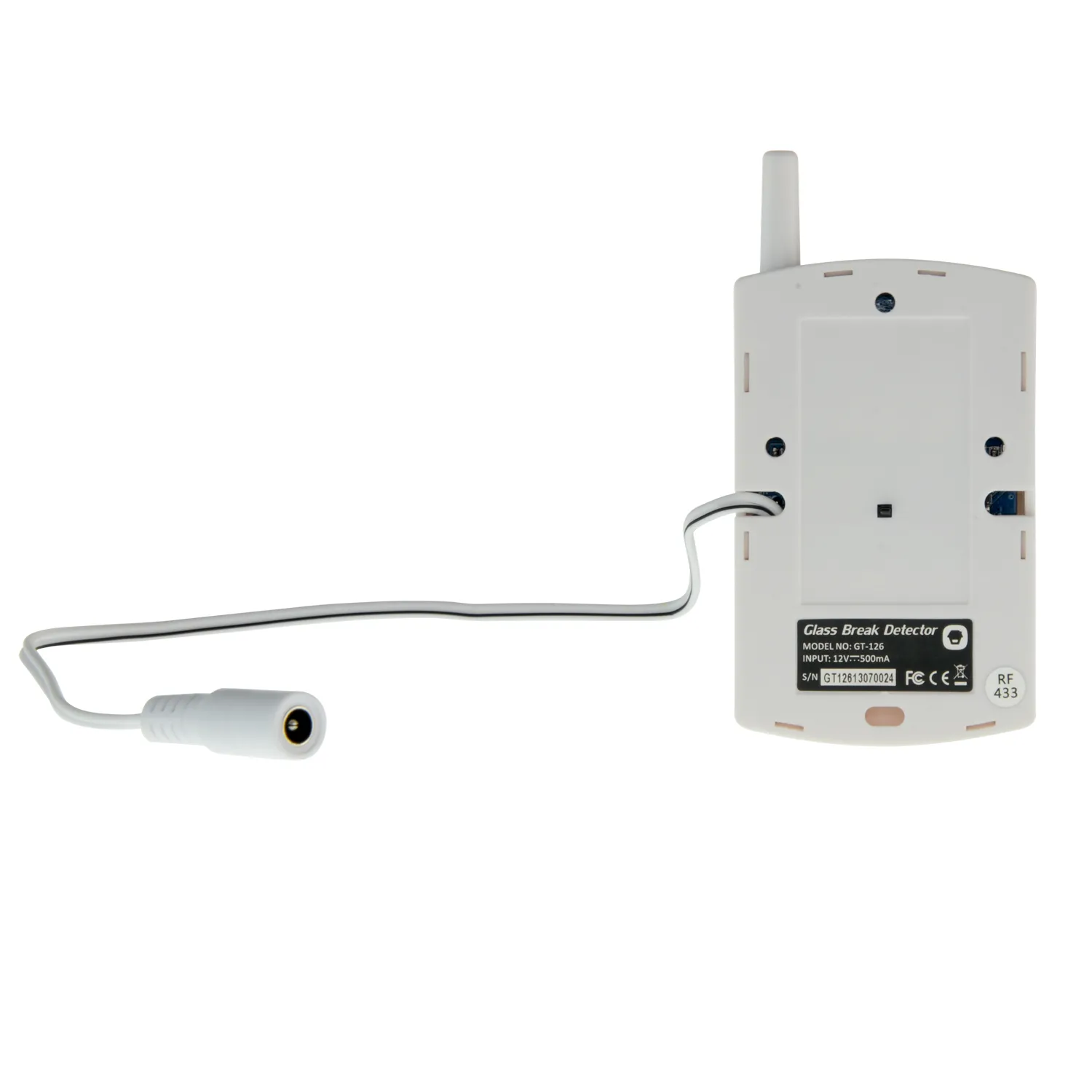 Detector Rotura Cristal Inalámbrico GT-126 Antena Externa