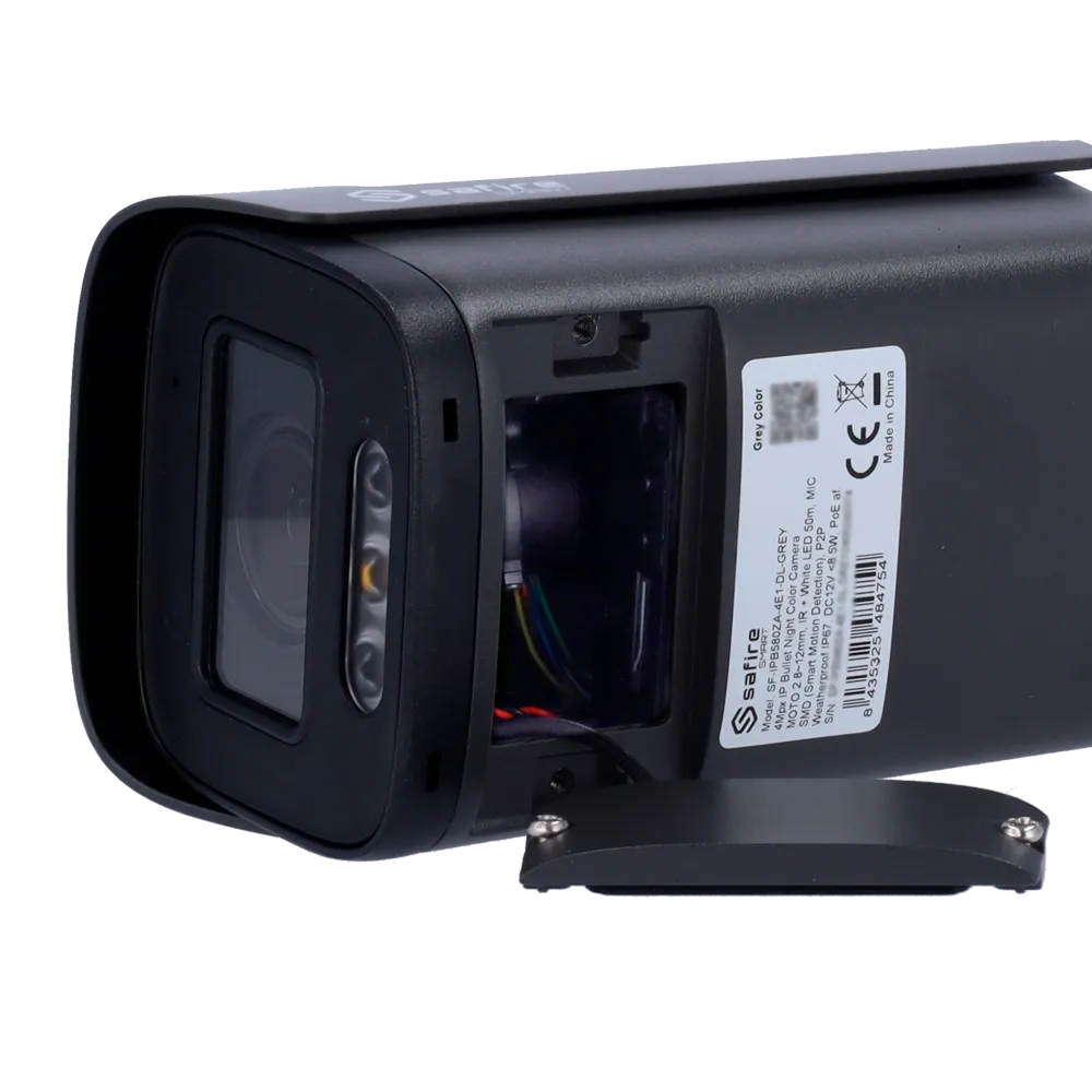 Safire SF-IPB580ZA-4E1-DL-GREY Cámara IP 4MP DualLight