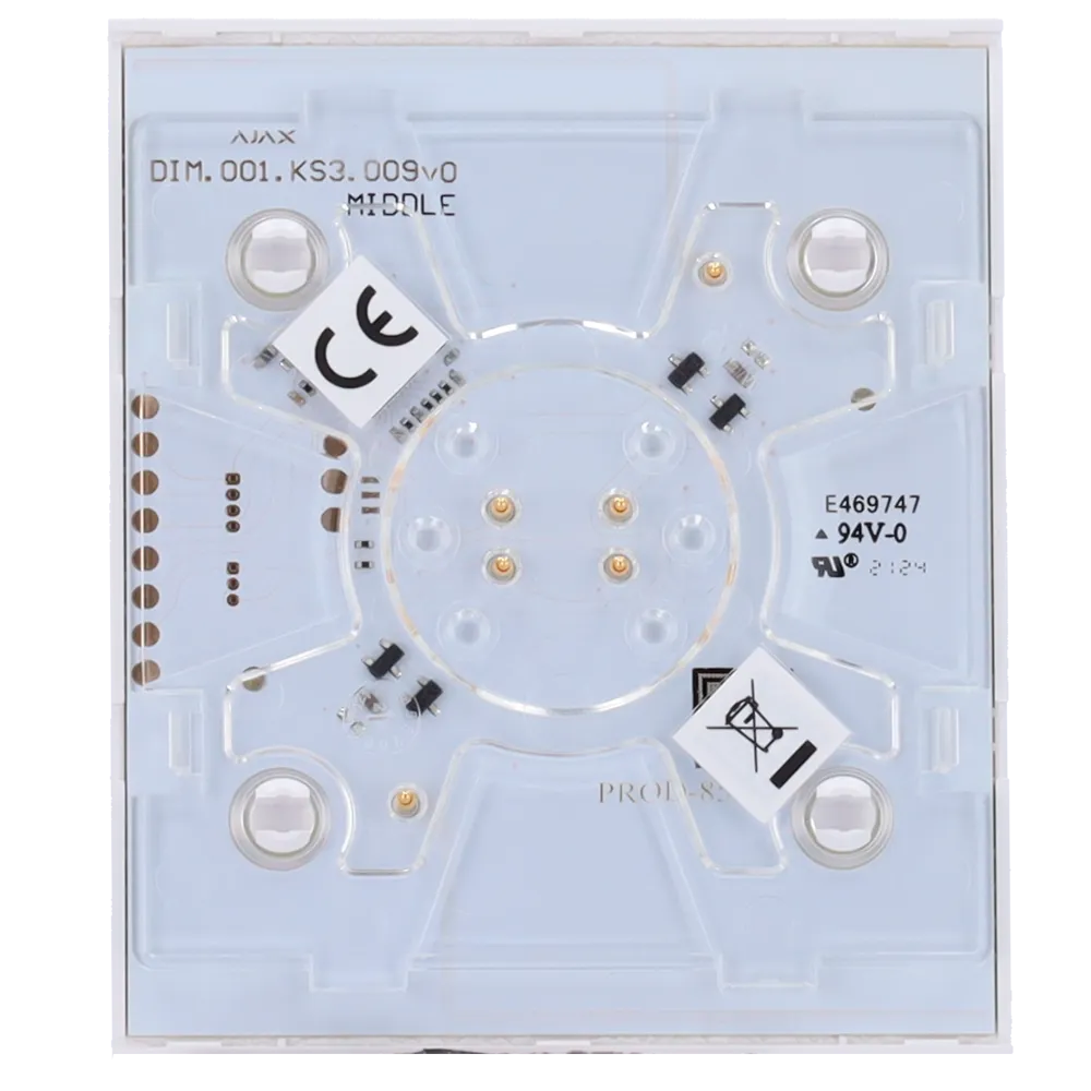 AJAX AJ-CENTERBUTTON-DIMMER-W Panel Táctil Regulador Luz