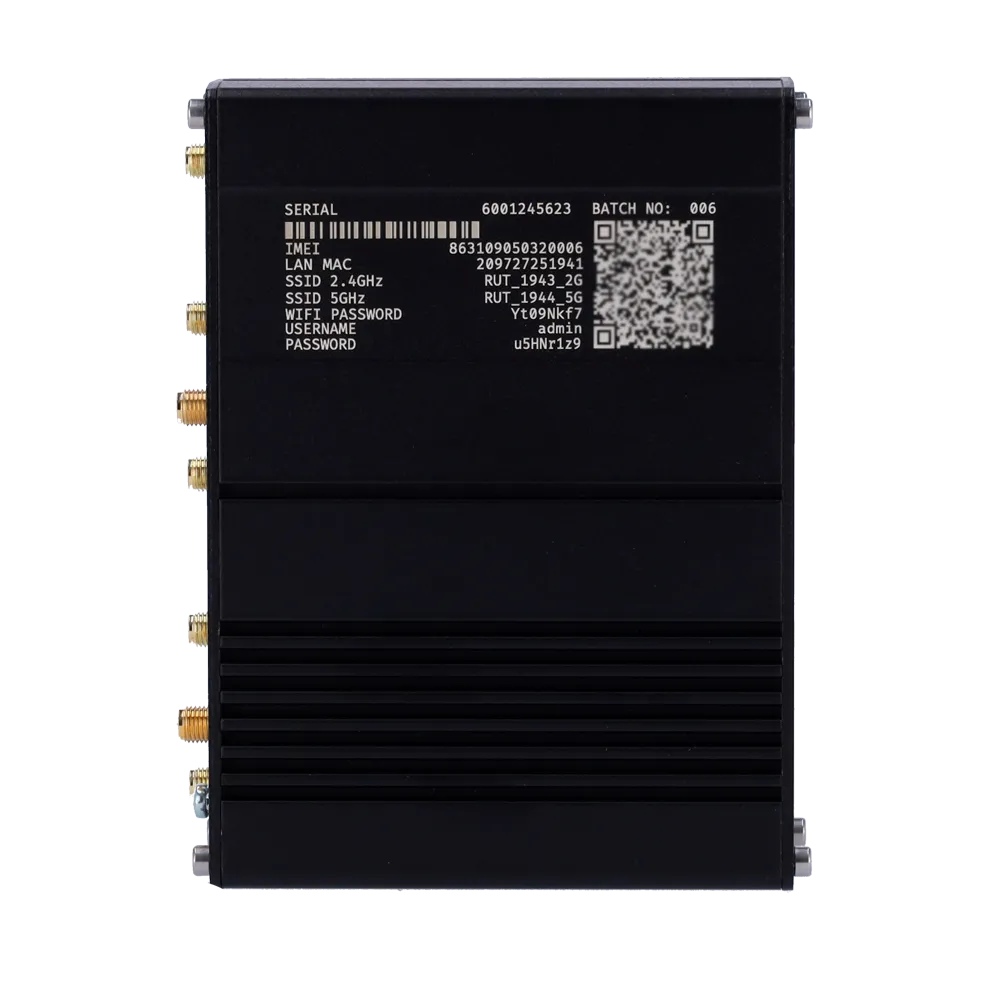 Router 5G Teltonika TK-RUTM50 con Wi-Fi para Redes Críticas