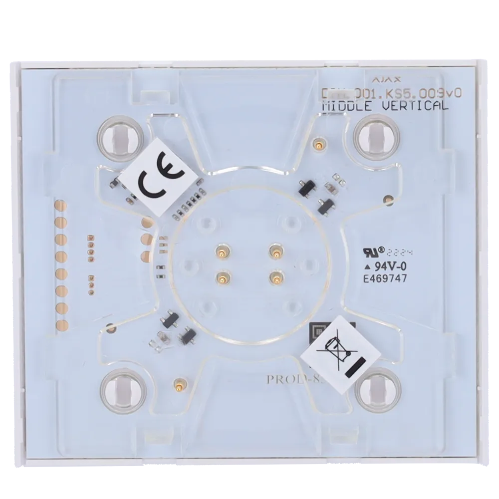 Interruptor Táctil Ajax AJ-CENTERBUTTON-DIMMER-W-VERT Regulador Blanco