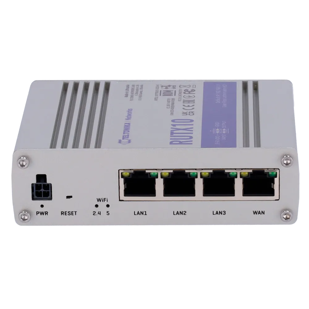 Router Wi-Fi 5 PoE Teltonika RUTX10 para Redes Industriales