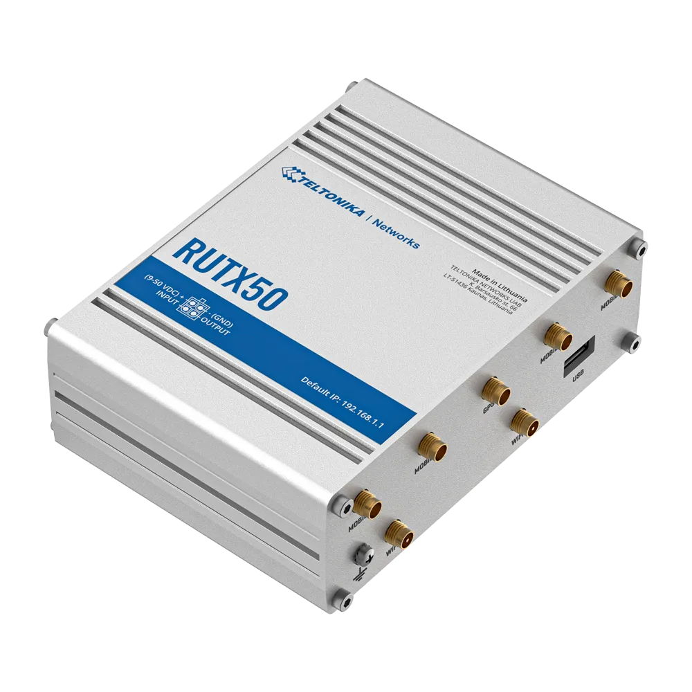 Router 5G Teltonika RUTX50 con WiFi 5 y PoE Industrial