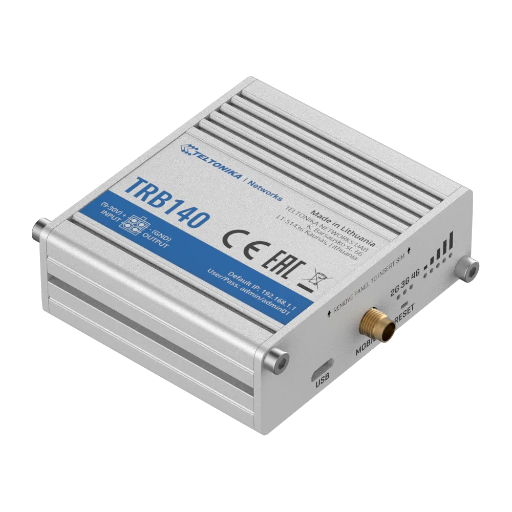 Router 4G Teltonika TK-TRB140 Cat 4 Profesional