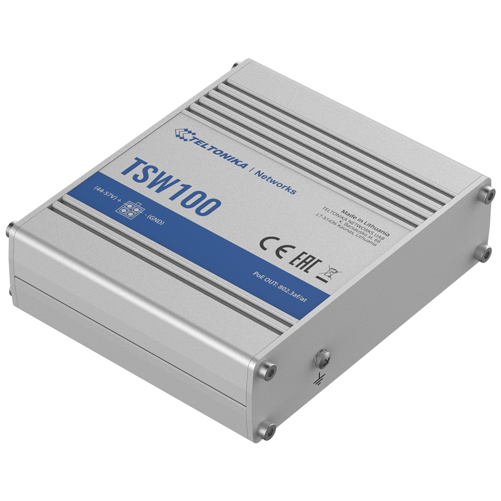 Teltonika - TK-TSW100 - Switch 5P Gigabit PoE No gestionable - Imagen 4