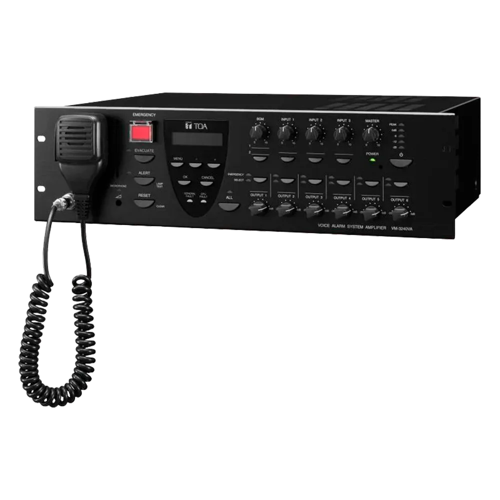 Bastidor EN54 VM TOA TOA-VM-3360VA para Sistemas Alarma Voz