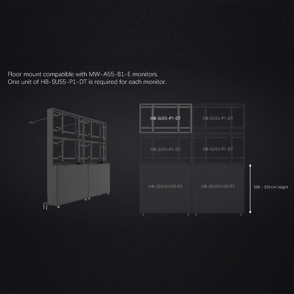 Soporte Modular Videowall Uniview UV-HB-SU55-P1-DT