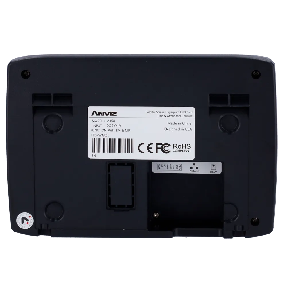 Control Presencia Anviz A350-BT-WIFI Huella Tarjeta WiFi