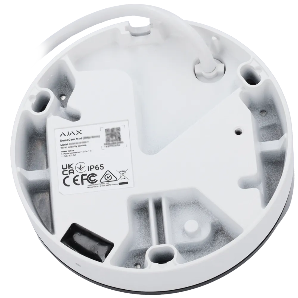 Cámara Domo IP Ajax DomeCam Mini 5MP PoE AJ-DOMECAM-MINI-5-0400-W