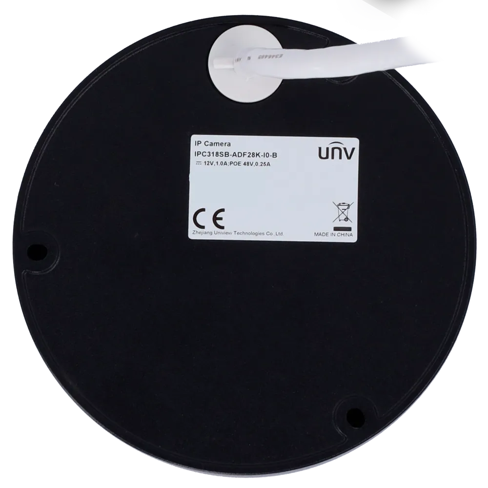 Uniview UV-IPC318SB-ADF28K-I0-BLACK Domo IP 8MP Exterior