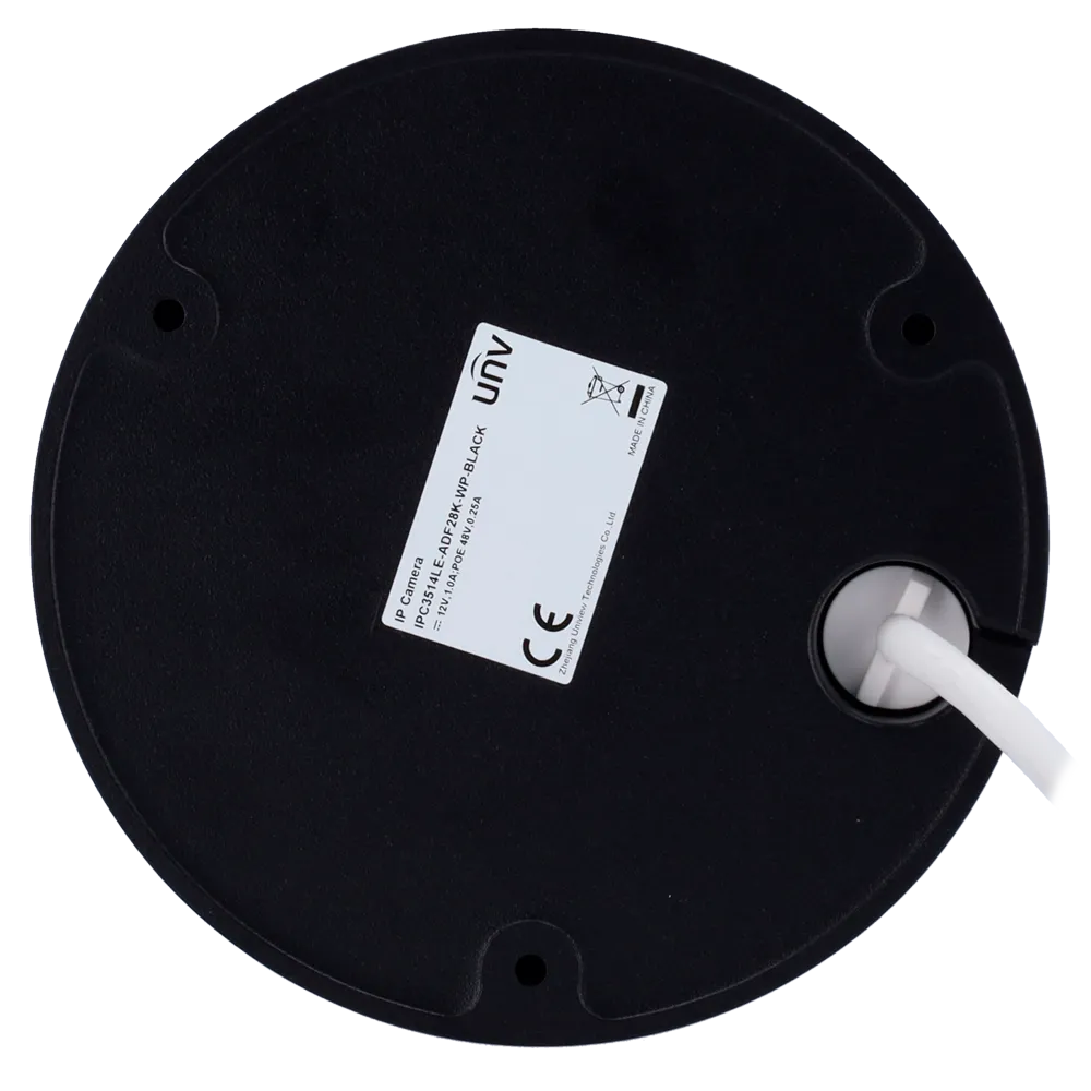 Uniview UV-IPC3514LE-ADF28K-WP-BLACK Cámara Domo IP 4MP Exterior PoE