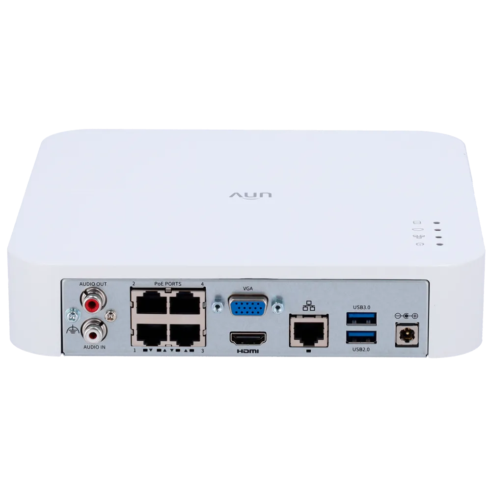 Uniview UV-NVR301-04B-LP4-IQ NVR 4 Canales PoE 12MP H.265