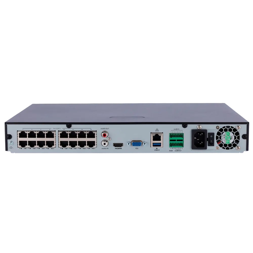 Uniview UV-NVR302-16B-P16-IQ NVR 16 canales PoE 12MP H.265
