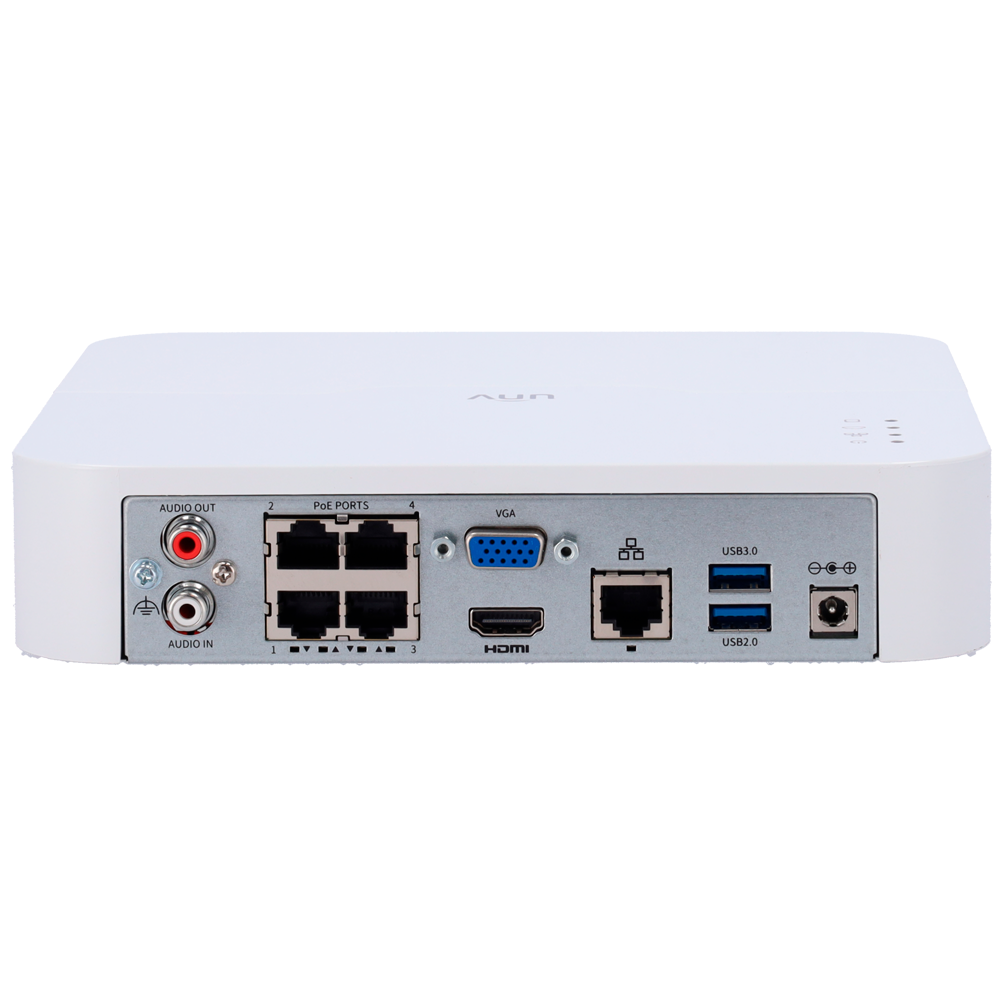 Uniview UV-NVR501-04B-LP4-IQ NVR – 4ch · PoE · 1 HDD · 16MP - Imagen 4