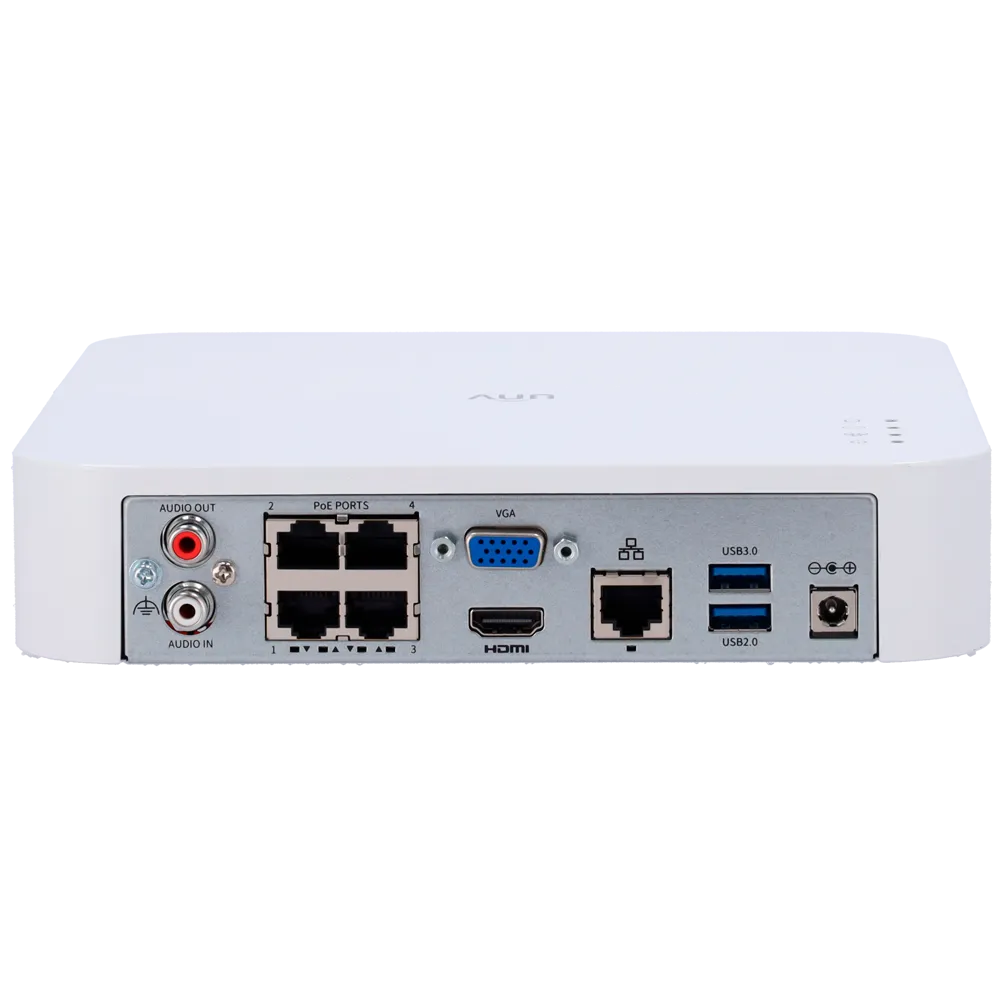 NVR Uniview UV-NVR501-04B-LP4-IQ 4 Canales PoE 16MP