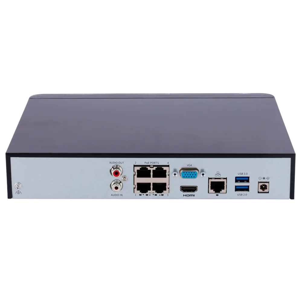 Uniview UV-NVR501-04B-P4 NVR 4 Canales PoE 4K H.265