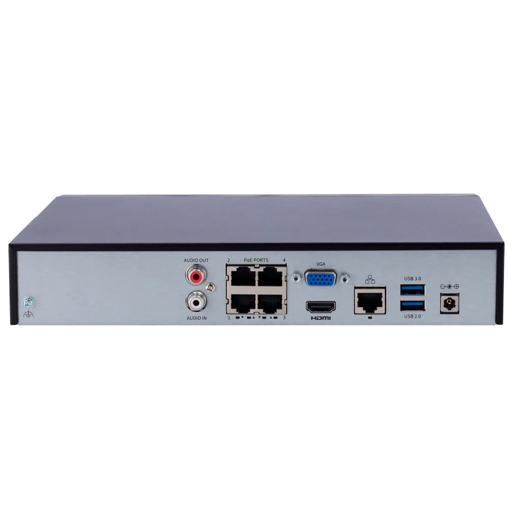 NVR Uniview UV-NVR501-04B-P4-IQ 4 Canales PoE 16MP