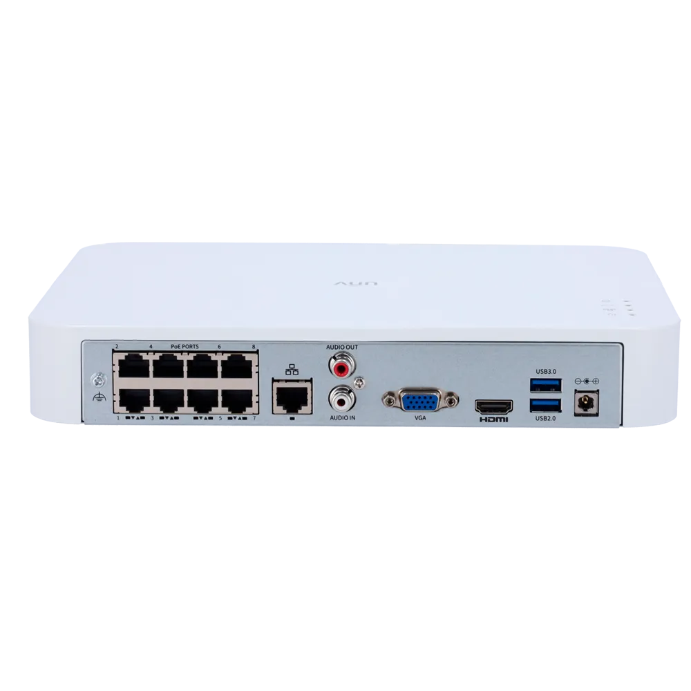 Uniview UV-NVR501-08B-LP8 NVR 8 Canales PoE 4K H.265
