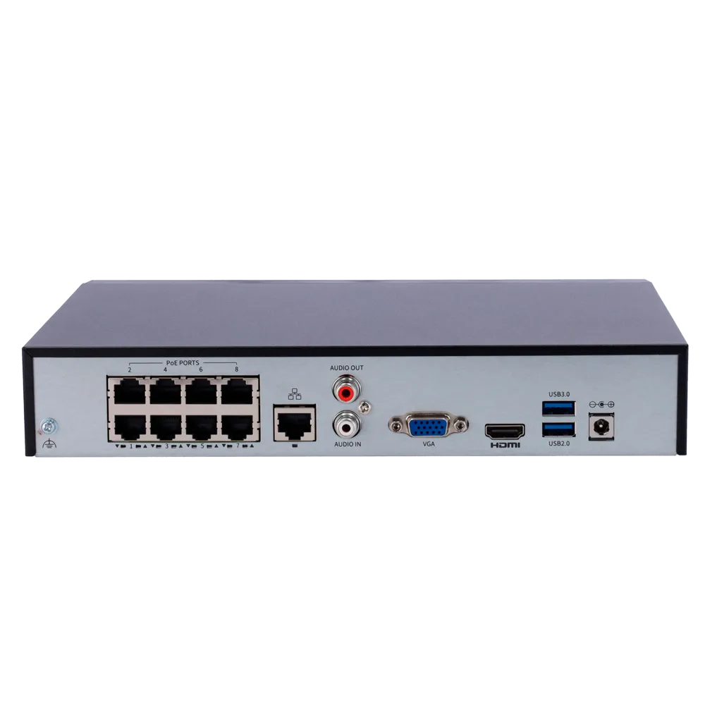 Uniview UV-NVR501-08B-P8-IQ NVR 8 Canales PoE 16MP