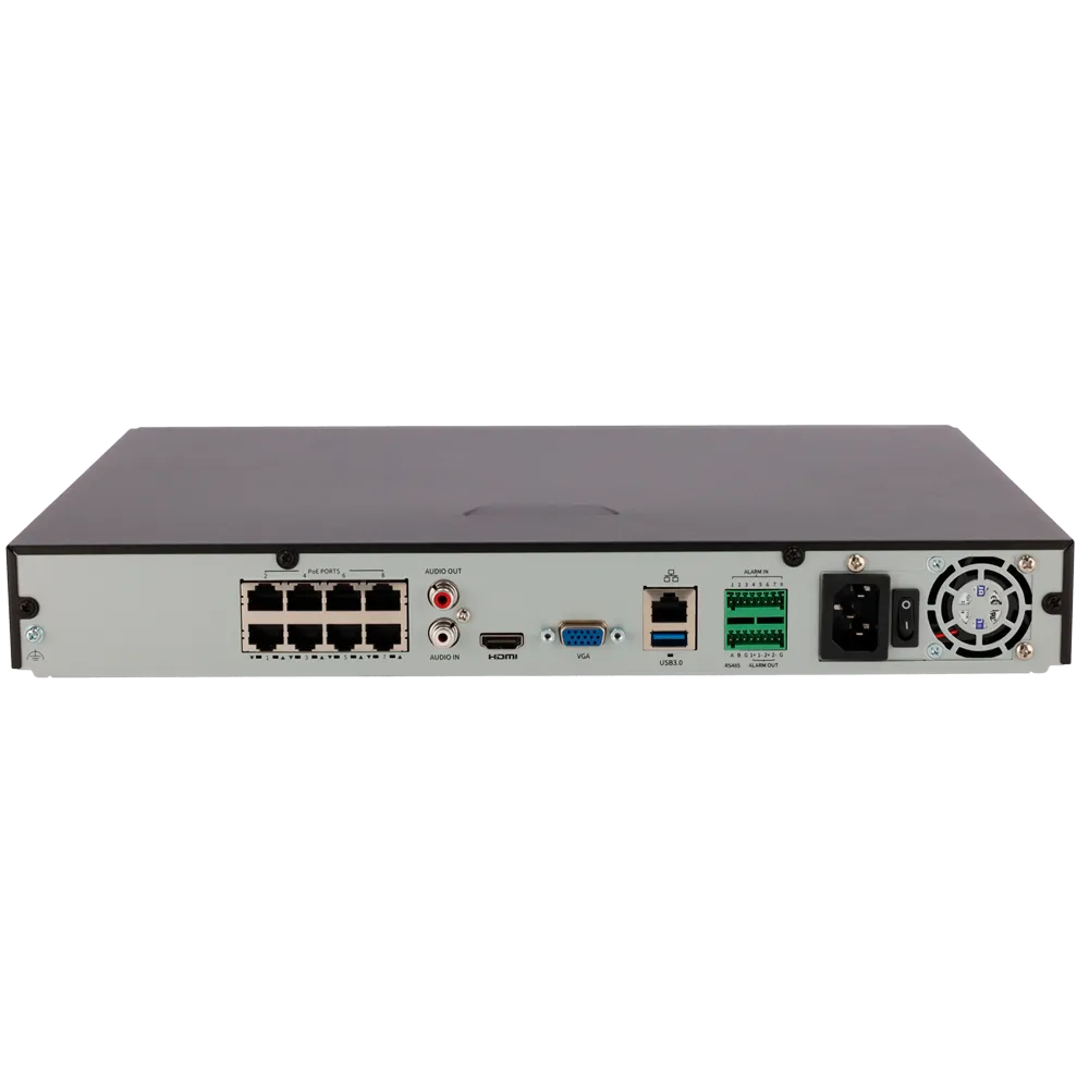 Uniview UV-NVR502-08B-P8-IQ NVR 8 Canales PoE 16MP H.265