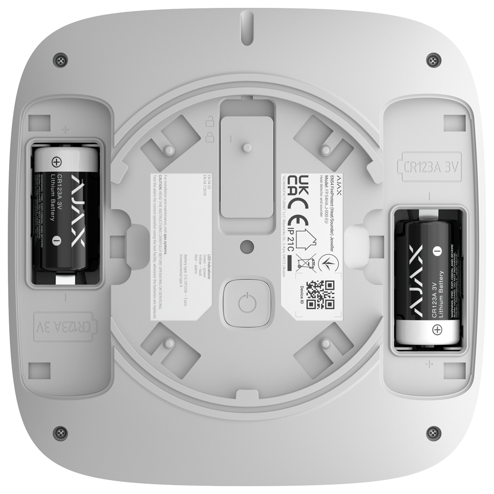 Detector térmico inalámbrico con sirena incluida - Marca Ajaxincendio (AJ-EN54-HEAT-SOUNDER-W) - Imagen 4