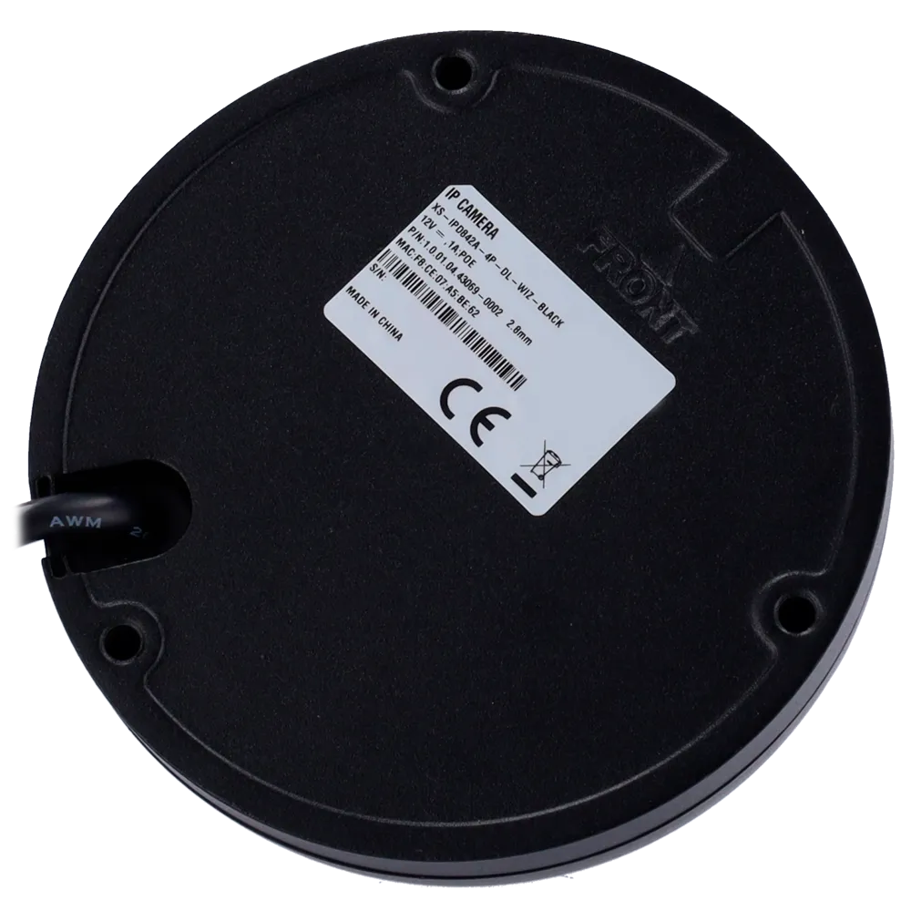 Cámara Domo IP 4MP XS-IPD842A-4P-DL-WIZ-BLACK Dual Light