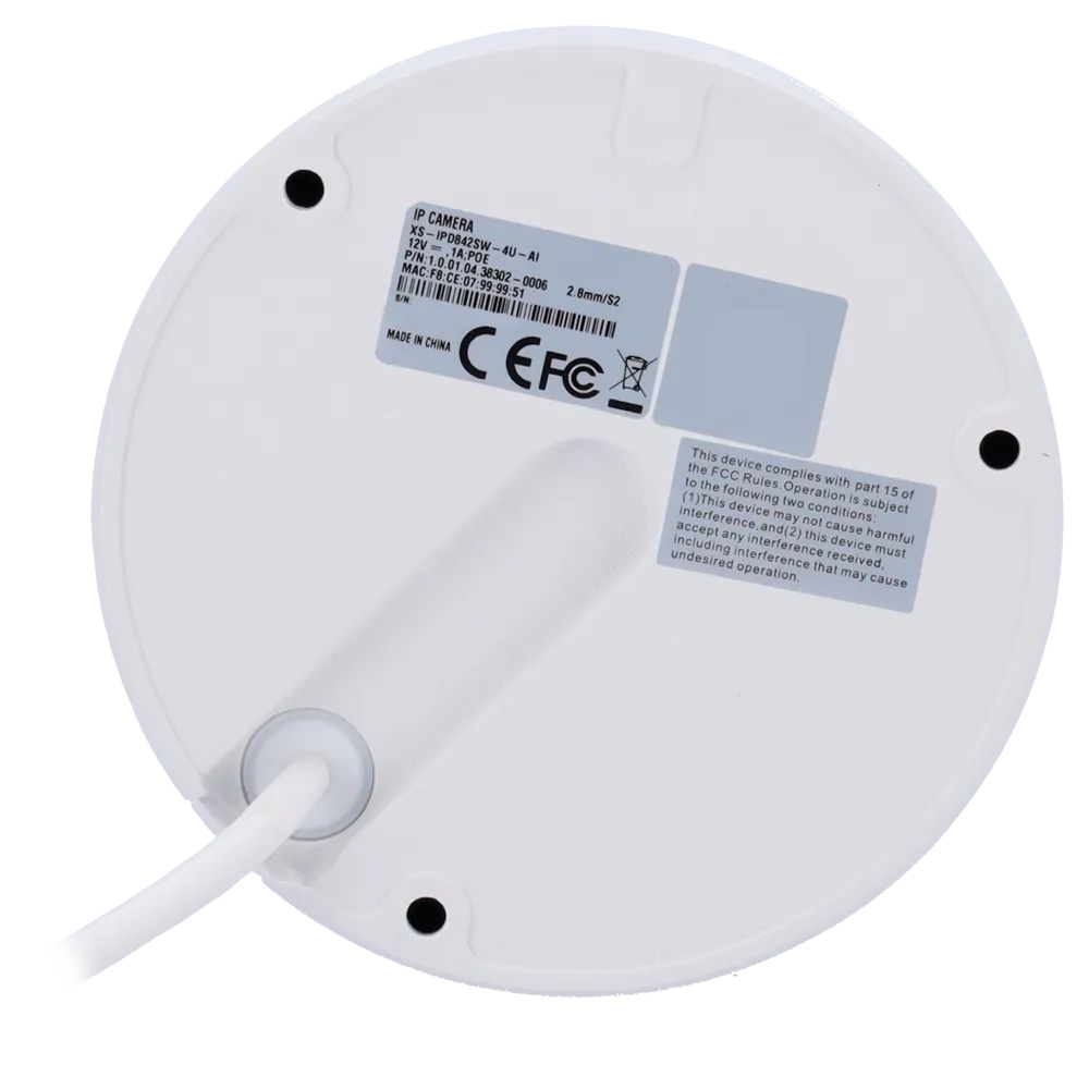 Cámara Domo IP 4MP XS-IPD842SW-4U-AI Starlight IR50m PoE