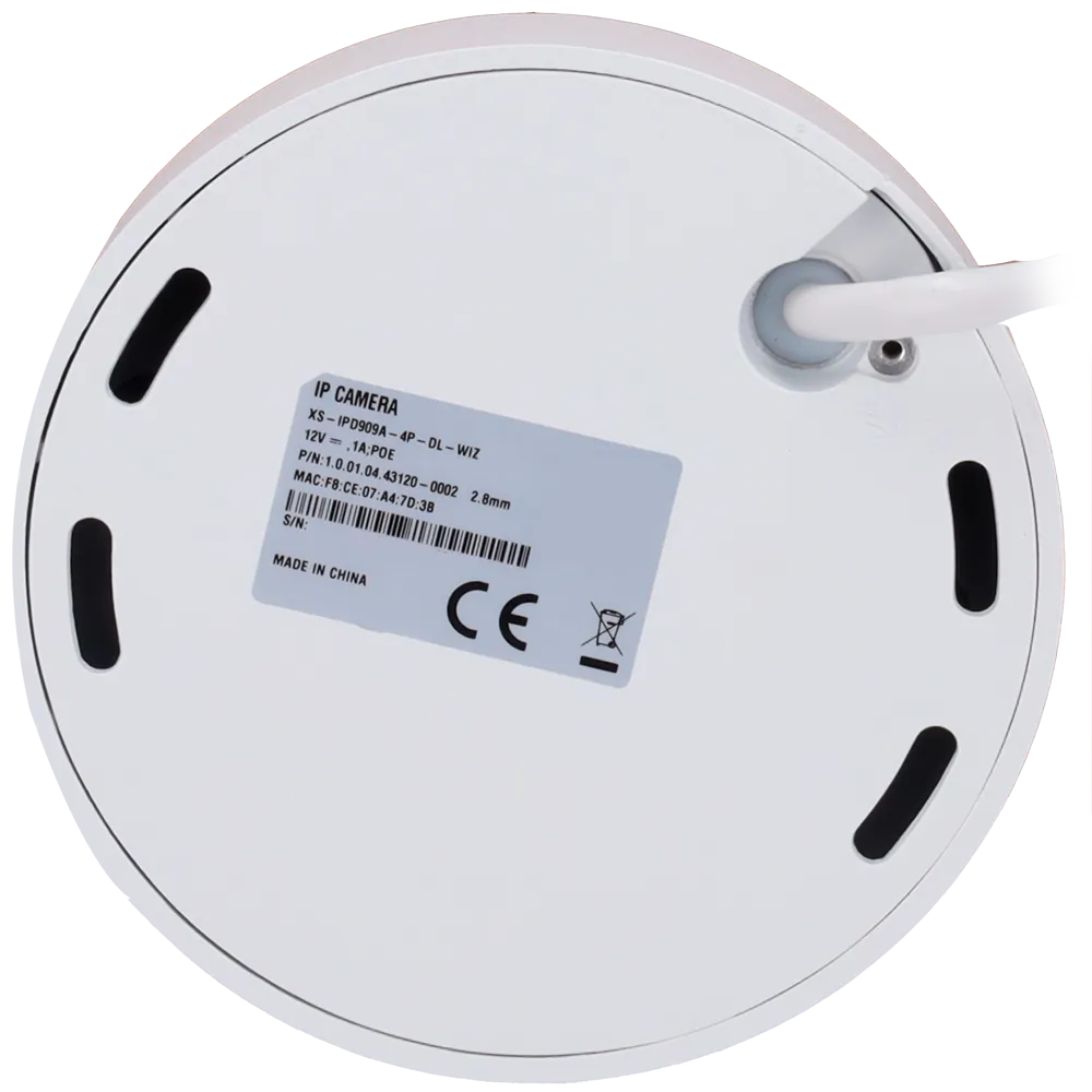 Cámara IP Mini Domo XS-IPD909A-4P-DL-WIZ Exterior IR PoE