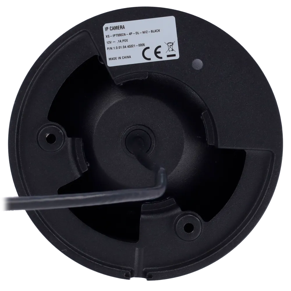 X-SECURITY XS-IPT990ZA-4P-DL-WIZ-BLACK Cámara IP Turret 4MP