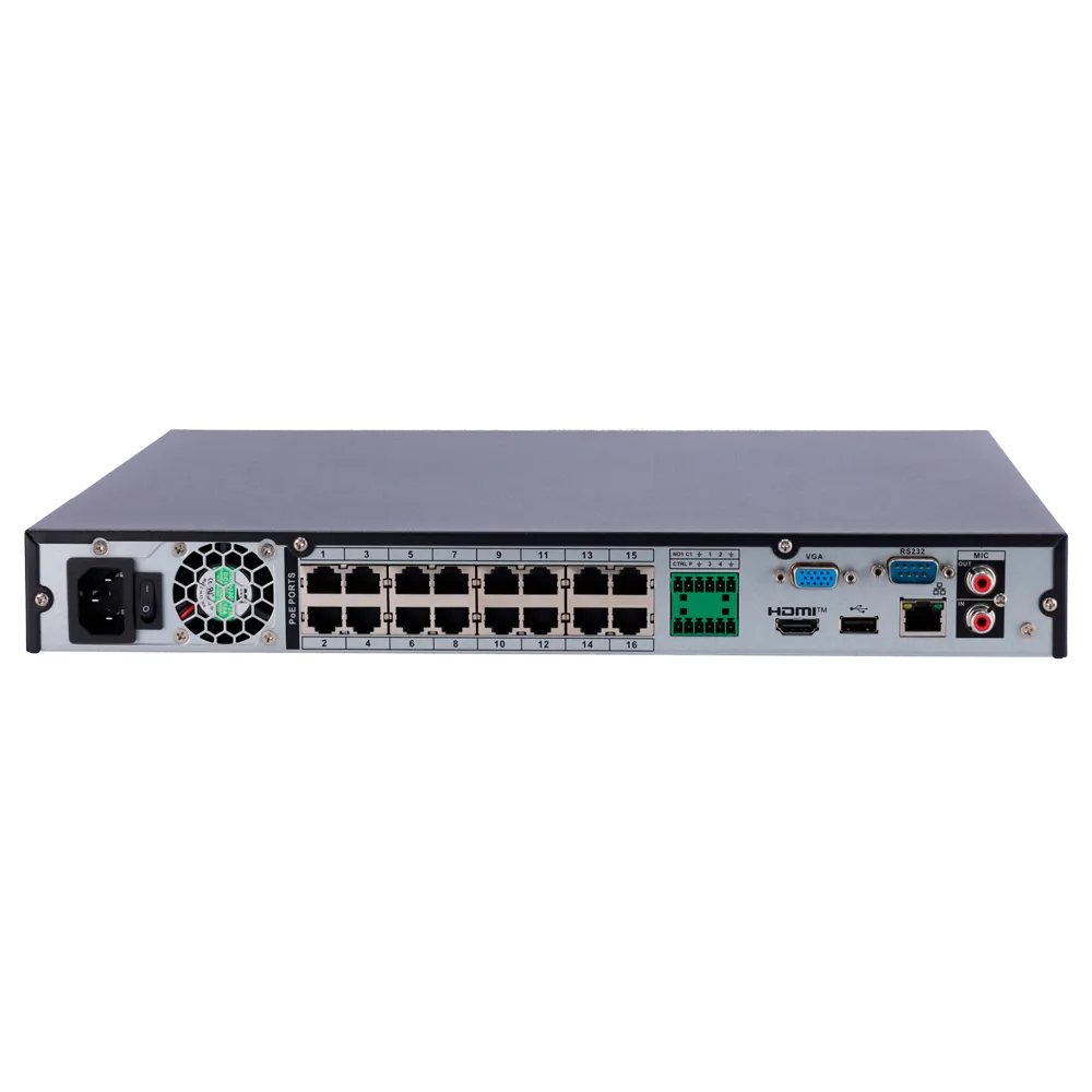 NVR 32 Canales XS-NVR3232A-16P-WIZ con PoE y 4K H.265+