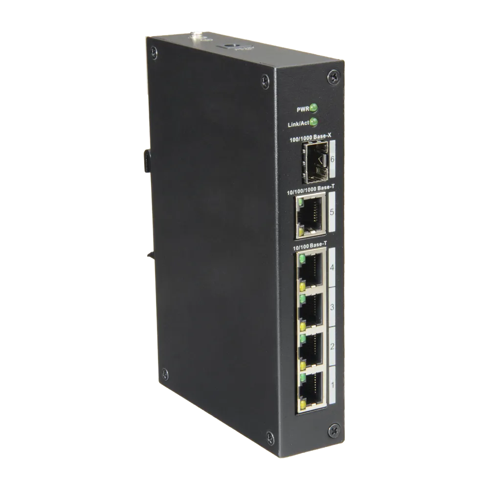 Switch Gigabit 4 Puertos XS-SW06-DIN Montaje DIN Rail