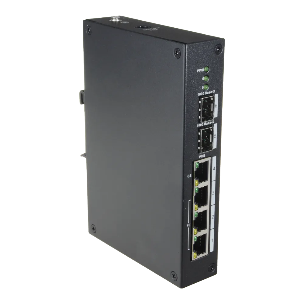 Switch Gigabit PoE XS-SW0604-96-DIN-HIPOE 4 Puertos SFP