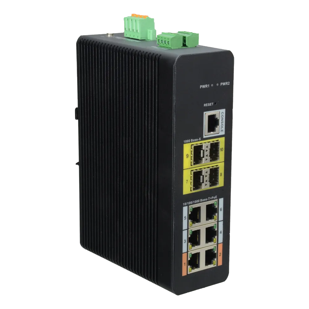 Switch Gigabit PoE Gestionable XS-SW1006HIPOE-MFG-120-DIN