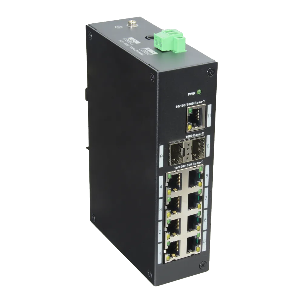 Switch Industrial Gigabit XS-SWI1100-GDIN 9P + SFP DIN