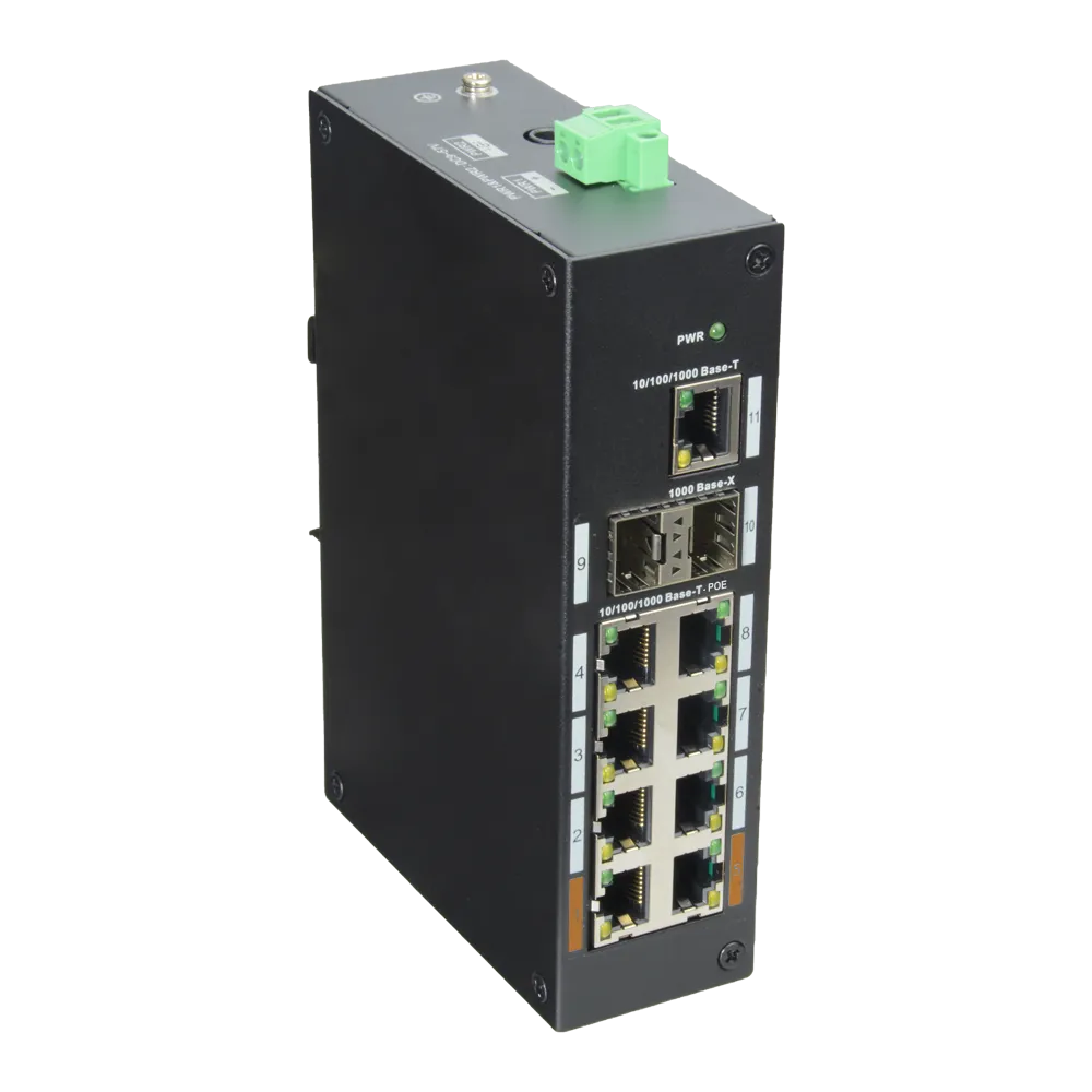 Switch Industrial Gigabit XS-SWI1108HIPOE-G120DIN 8P SFP