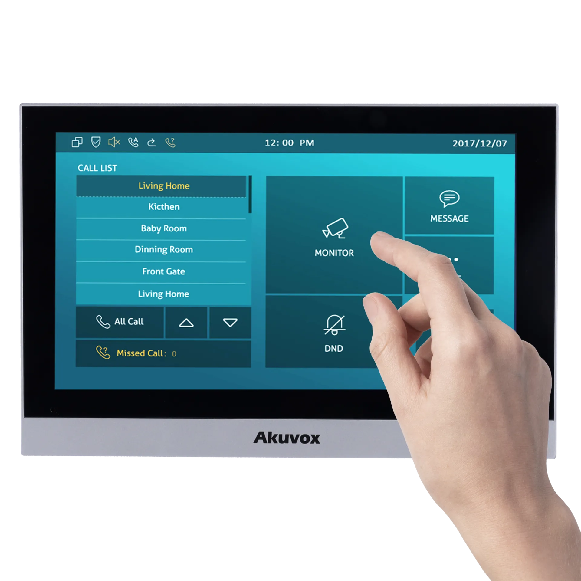 Monitor Videoportero Akuvox AK-C313W-2 7" WiFi 2 Hilos