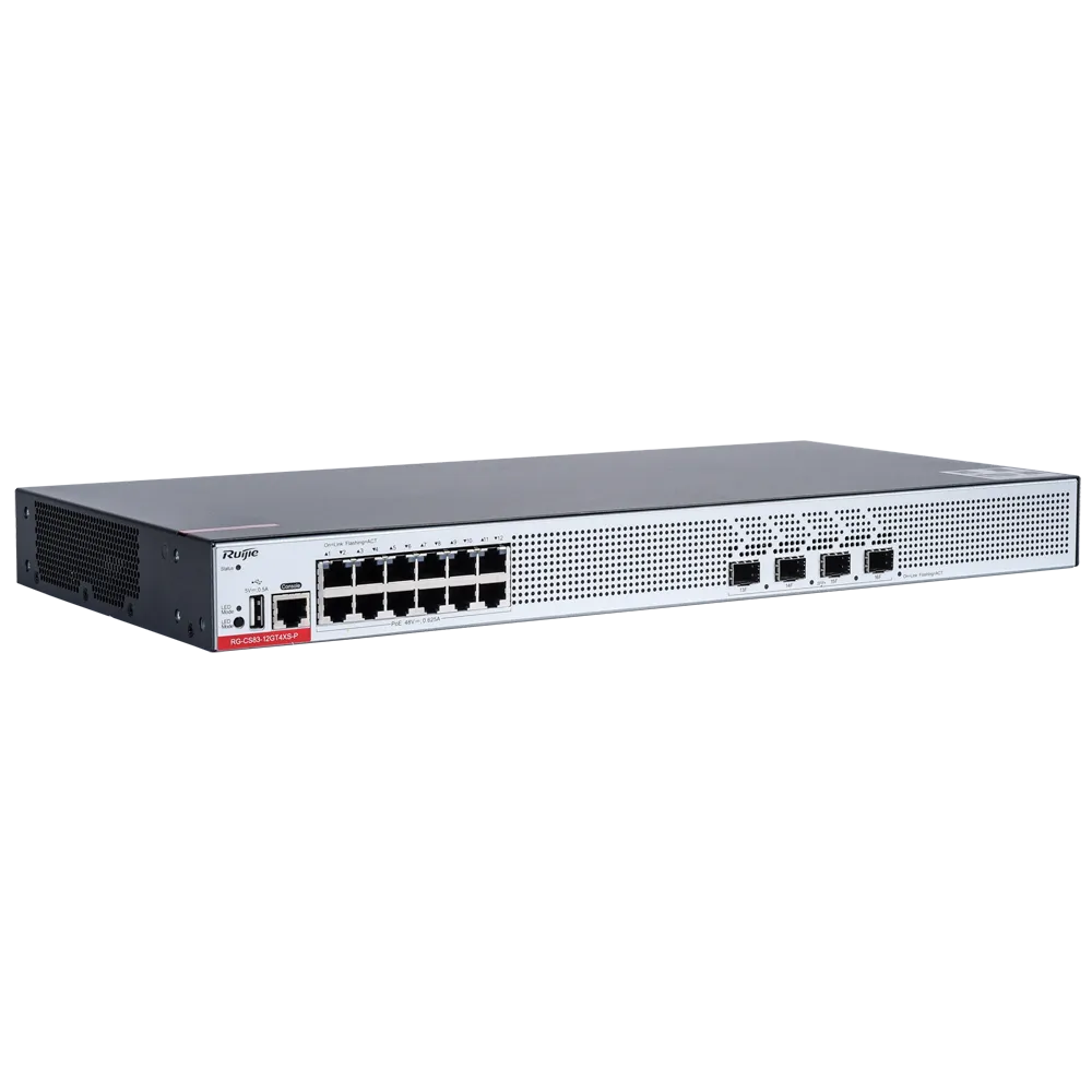 Switch Gestionable PoE+ Ruijie RG-CS83-12GT4XS-P 12 Puertos