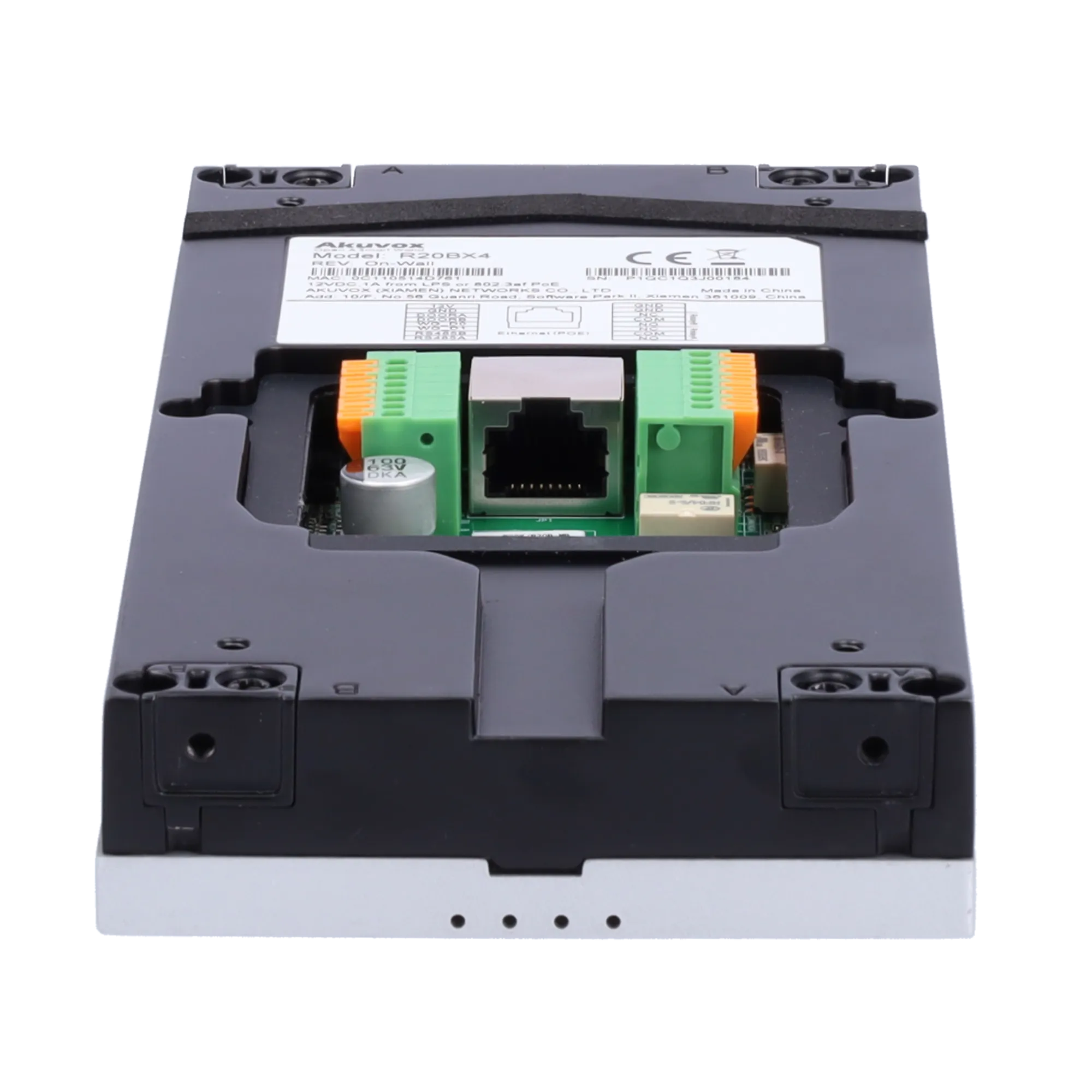 Placa Videoportero IP Akuvox AK-R20B-4B 4 Viviendas 2Mpx